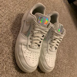 WHITE Nike Air Force 1 size 10